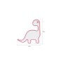 WALLXPERT Dekorativna plastična LED rasveta Dino the Dinosaur Red - slika 4