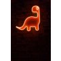 WALLXPERT Dekorativna plastična LED rasveta Dino the Dinosaur Red - slika 1