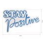WALLXPERT Dekorativna plastična LED rasveta Stay Positive Blue - slika 3