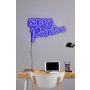 WALLXPERT Dekorativna plastična LED rasveta Stay Positive Blue - slika 1