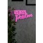 WALLXPERT Dekorativna plastična LED rasveta Stay Positive Pink - slika 4