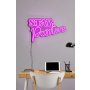 WALLXPERT Dekorativna plastična LED rasveta Stay Positive Pink - slika 1