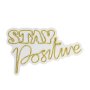 WALLXPERT Dekorativna plastična LED rasveta Stay Positive Yellow - slika 2