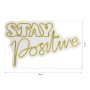 WALLXPERT Dekorativna plastična LED rasveta Stay Positive Yellow - slika 3
