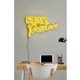 WALLXPERT Dekorativna plastična LED rasveta Stay Positive Yellow - slika 4