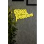 WALLXPERT Dekorativna plastična LED rasveta Stay Positive Yellow - slika 1