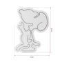 WALLXPERT Dekorativna plastična LED rasveta Cartoon Dog White - slika 3