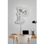 WALLXPERT Dekorativna plastična LED rasveta Cartoon Dog White - slika 1