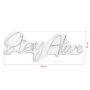 WALLXPERT Dekorativna plastična LED rasveta Stay Alive White - slika 2
