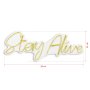 WALLXPERT Dekorativna plastična LED rasveta Stay Alive Yellow - slika 2