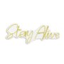 WALLXPERT Dekorativna plastična LED rasveta Stay Alive Yellow - slika 1