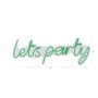 WALLXPERT Dekorativna plastična LED rasveta Lets Party Green - slika 3