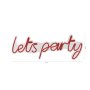WALLXPERT Dekorativna plastična LED rasveta Lets Party Red - slika 3