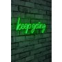 WALLXPERT Dekorativna plastična LED rasveta Keep Going Green - slika 1