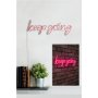 WALLXPERT Dekorativna plastična LED rasveta Keep Going Pink - slika 4