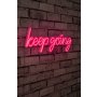 WALLXPERT Dekorativna plastična LED rasveta Keep Going Pink - slika 1