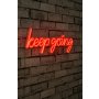 WALLXPERT Dekorativna plastična LED rasveta Keep Going Red - slika 1