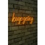 WALLXPERT Dekorativna plastična LED rasveta Keep Going Yellow - slika 1