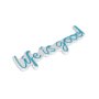 WALLXPERT Dekorativna plastična LED rasveta Life Is Good Blue - slika 2