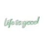 WALLXPERT Dekorativna plastična LED rasveta Life Is Good Green - slika 3