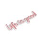 WALLXPERT Dekorativna plastična LED rasveta Life Is Good Pink - slika 3