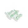 WALLXPERT Dekorativna plastična LED rasveta Live Laugh Love Green - slika 2