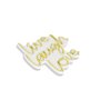 WALLXPERT Dekorativna plastična LED rasveta Live Laugh Love Yellow - slika 2