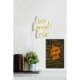 WALLXPERT Dekorativna plastična LED rasveta Live Laugh Love Yellow - slika 4