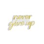 WALLXPERT Dekorativna plastična LED rasveta Never Give Up Yellow - slika 3