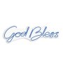 WALLXPERT Dekorativna plastična LED rasveta God Bless Blue - slika 2