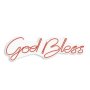 WALLXPERT Dekorativna plastična LED rasveta God Bless Red - slika 1