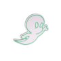 WALLXPERT Dekorativna plastična LED rasveta Casper The Friendly Ghost Green - slika 2
