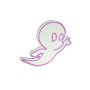 WALLXPERT Dekorativna plastična LED rasveta Casper The Friendly Ghost Pink - slika 2