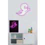 WALLXPERT Dekorativna plastična LED rasveta Casper The Friendly Ghost Pink - slika 3