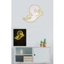 WALLXPERT Dekorativna plastična LED rasveta Casper The Friendly Ghost Yellow - slika 3