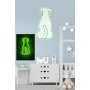 WALLXPERT Dekorativna plastična LED rasveta Doggy Green - slika 2
