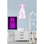WALLXPERT Dekorativna plastična LED rasveta Doggy Pink - slika 2