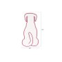WALLXPERT Dekorativna plastična LED rasveta Doggy Red - slika 4