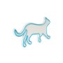 WALLXPERT Dekorativna plastična LED rasveta Kitty the Cat Blue - slika 2