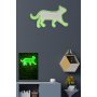 WALLXPERT Dekorativna plastična LED rasveta Kitty the Cat Green - slika 2