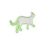 WALLXPERT Dekorativna plastična LED rasveta Kitty the Cat Green - slika 3