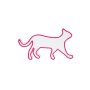 WALLXPERT Dekorativna plastična LED rasveta Kitty the Cat Red - slika 3