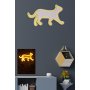 WALLXPERT Dekorativna plastična LED rasveta Kitty the Cat Yellow - slika 2