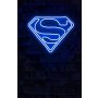 WALLXPERT Dekorativna plastična LED rasveta Superman Blue - slika 1