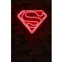 WALLXPERT Dekorativna plastična LED rasveta Superman Red - slika 1