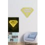 WALLXPERT Dekorativna plastična LED rasveta Superman Yellow - slika 2