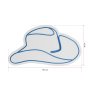 WALLXPERT Dekorativna plastična LED rasveta Cowboy Hat Blue - slika 3