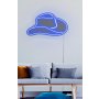 WALLXPERT Dekorativna plastična LED rasveta Cowboy Hat Blue - slika 1