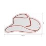 WALLXPERT Dekorativna plastična LED rasveta Cowboy Hat Red - slika 2