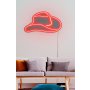 WALLXPERT Dekorativna plastična LED rasveta Cowboy Hat Red - slika 3